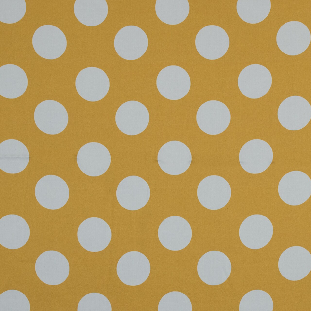 1 Yard Yellow Polka Dots Mahina Dots Print Stretch Cotton Sateen Fabric